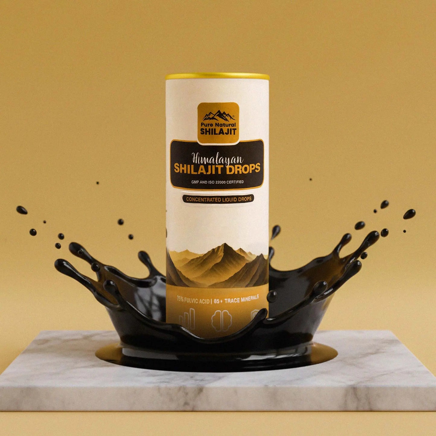 Gold Grade Sun Dried Himalayan Shilajit Drops